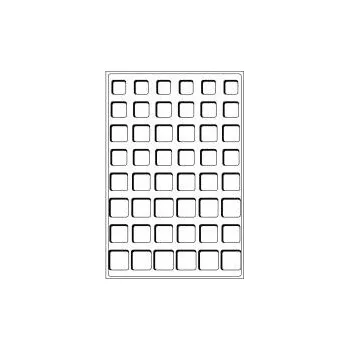 Mincovní plato TAB 48 políček/na 6 Euro sad - modré