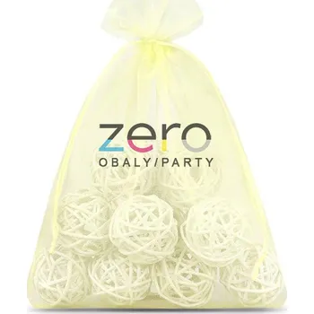 Dárková taška Sáček organzový 24x30 cm - krémový