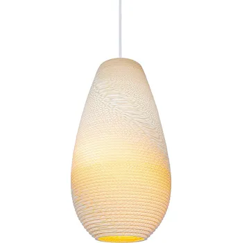Graypants Designové závěsné svítidlo Drop z recyklovaného kartonu Rozměr: ø 250 mm x 450 mm, Dekor: Blonde GP-2211