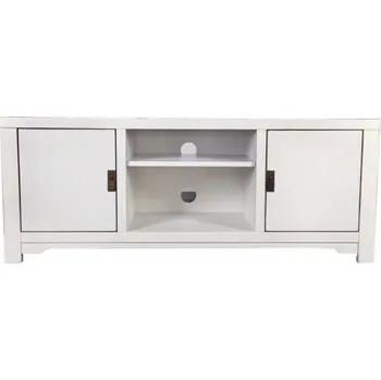 Televizní stolek Bílý masivní tv stolek Macau