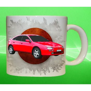 hrnek s Mazda 323F 150ml (hrneček s osobním autem Mazda)