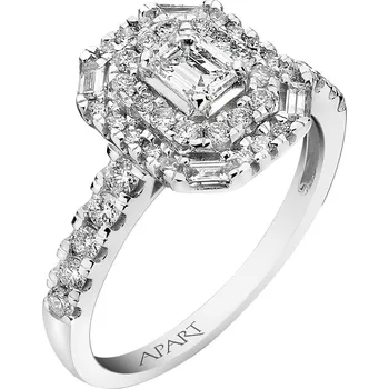 Prsten Prsten z bílého zlata s diamanty - 0,82 ct - ryzost 585 - 181.298