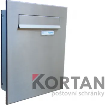 Poštovní schránka 1x poštovní schránka A-046 do plotu a branky + čelní deska - NEREZ