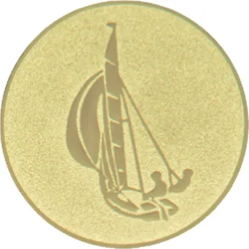 Emblém jachting, pr. 25 mm, zlato