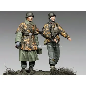 Plastikový model Alpine Miniatures 1/35 KG Hansen at Poteau Set #1 (2 figs.)