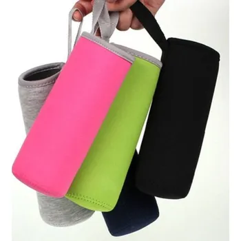 Láhev 360ml Izolovaná taška pro lahev s popruhem Růžová