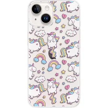 Pouzdro na mobilní telefon Odolné silikonové pouzdro iSaprio - Unicorn pattern 02 - iPhone 15 Plus
