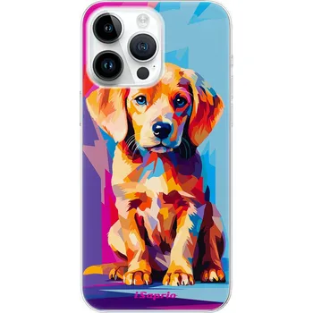 Pouzdro na mobilní telefon Odolné silikonové pouzdro iSaprio - Abstract Puppy - iPhone 15 Pro Max
