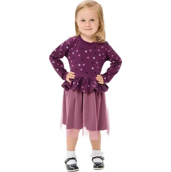 Dívčí šaty Dívčí šaty - WINKIKI WKG 92555, fialová Barva: Fialová, Velikost: 98