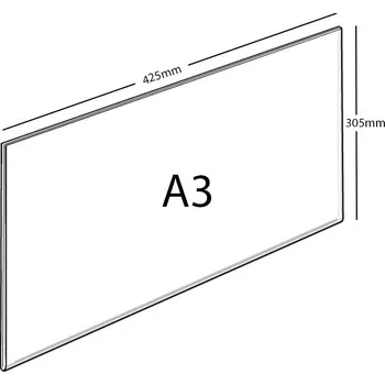 Plexi kapsa A3 na šířku A3 - 305 x 425 mm - 1 ks