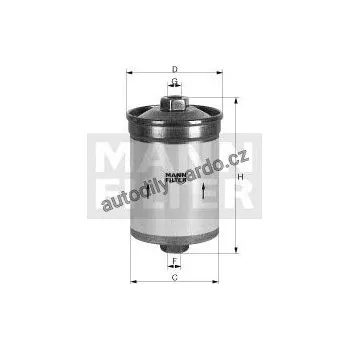 Filtr do auta Palivový filtr MANN WK830/5 (MF WK830/5) - PEUGEOT