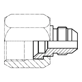 Fitinka Redukce B, 1 1/16"-12vni UN^7/8"-14vně UNF pro konce trubek Parker 12-6TRTXS