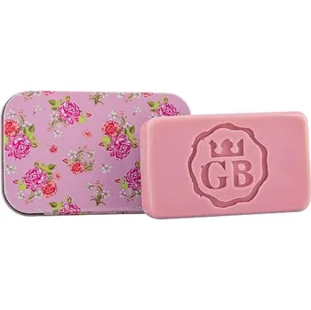 Mýdlo Toaletní mýdlo 80 g v plechové krabičce (růžová) – růže