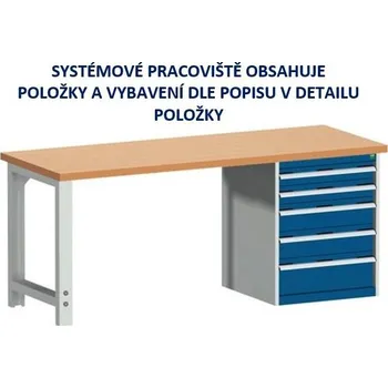 Dílenský stůl Specializované pracoviště - dílenský stůl pro tvarování ocelových tyčí - přípravky Practical a Master MCHS001D