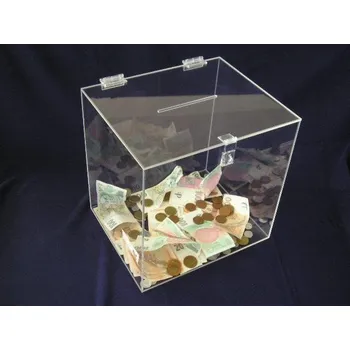 Pokladnička Plexisklová krychle Pokladna standard - 1 ks