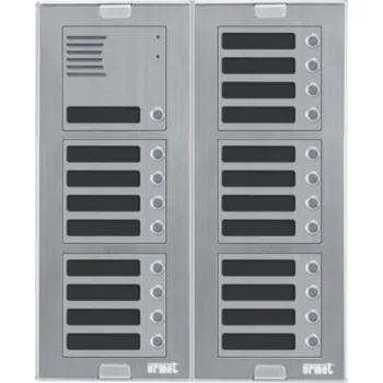 Železářství Zvonkové tablo URMET Sinthesi S2 - pro 21 účastníků - VČ. KRYCÍ STŘÍŠKY