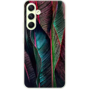 Pouzdro na mobilní telefon Odolné silikonové pouzdro iSaprio - Black Leaves - Samsung Galaxy A54 5G