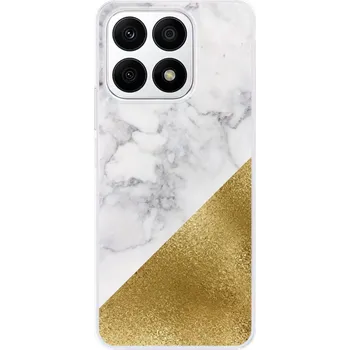 Telefonní příslušenství Odolné silikonové pouzdro iSaprio - Gold and WH Marble - Honor X8a