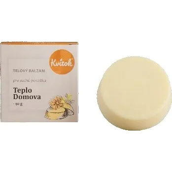 Tělový krém Kvitok Tuhý hydratační tělový balzám Teplo domova 40g