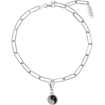 Náramek Stříbrný náramek Charms - sada - jin a jang - AP100-0080