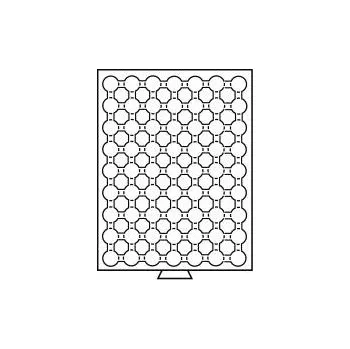 Box MB na mince v bublinkách 63 políček/16,5 mm