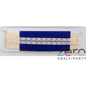 Stuha Stuha krajka 2,7 cm x 3 y - krémová