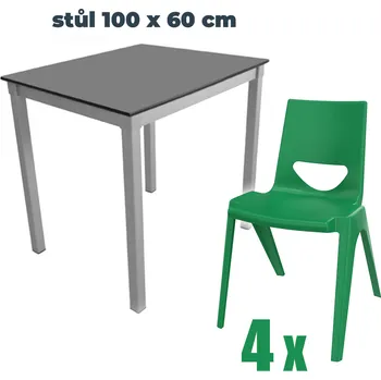 Zahradní sestava Venkovní sestava ARAK I + 4 židle ONE