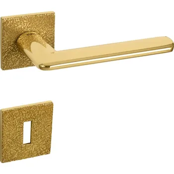 Dveřní kování TI - ELIPTICA - HR 4165 5SQ T3 rozety WC, klika/klika OLV - Mosaz leštěná lakovaná (33)