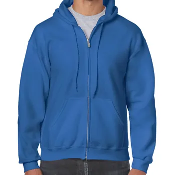 Pánská mikina Gildan - mikina bez potisku - modrá