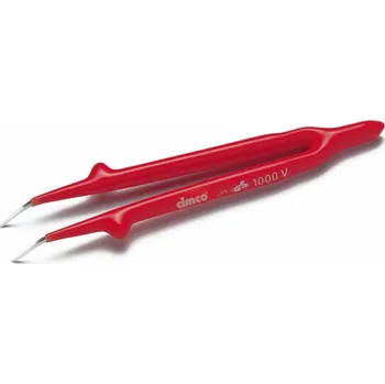 Kosmetická pinzeta CIMCO Izolovaná pinzeta VDE zahnutá - 145 mm 103240