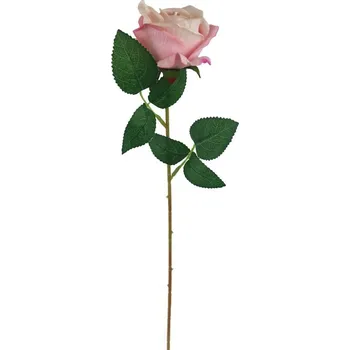umělá květina Růže světle růžová X5791-05 - dia 7 x 4,5 / 50 cm