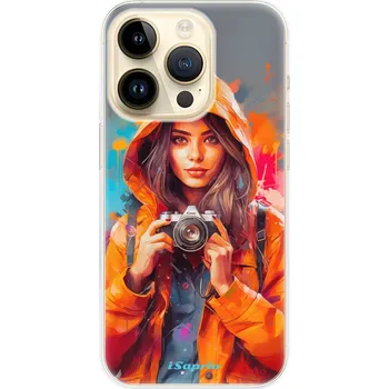 Pouzdro na mobilní telefon Odolné silikonové pouzdro iSaprio - Girl with Camera - iPhone 14 Pro