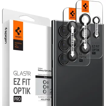 Spigen Glas.tR EZ Fit Optik Pro ochranné sklo fotoaparátu pro Samsung Galaxy S24 Ultra 2 ks černé