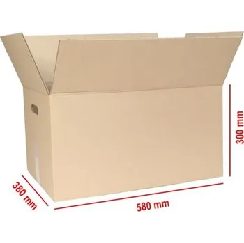 Obalový materiál Krabice na stěhování 580x380x300mm, 3VVL Hnědá