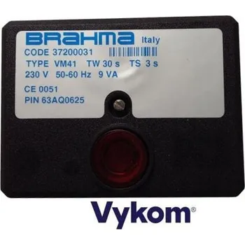 Příslušenství ke kotli Řídící a zapalovací automatika Brahma VM 41, Tw 30s, Ts 3s, kód: 37200031