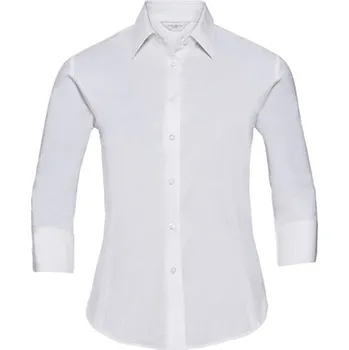 Dámská košile Russell Dámská košile s 3/4 rukávem R-946F-0 White XL