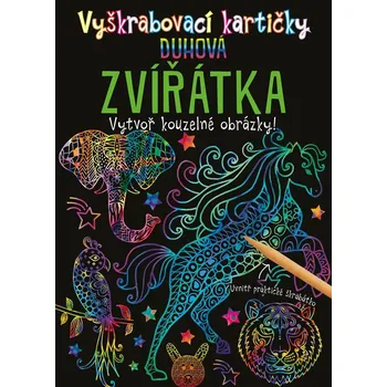 Vyškrabovací kartičky: Duhová zvířátka