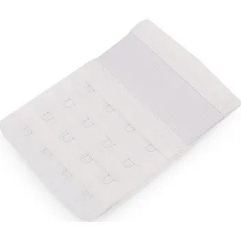 Prodloužení obvodu podprsenky šíře 70 mm čtyřřadé Varianta: 1 bílá, Balení: 1 ks