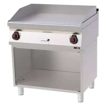 Grilovací deska 80x51 elektrická hladká s podestavbou 400 V | REDFOX - FTH 70/80 E