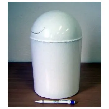 Odpadkový koš Koš na odpad kopule 7 lt výklopný barva:bílý