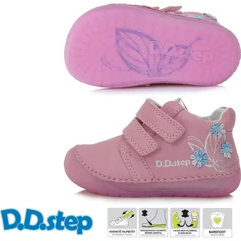 Dívčí polobotky Celoroční obuv DDstep barefoot S070-41484A Pink dívčí Velikost: 25