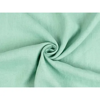 Snový svět Lněná látka měkčená mátová