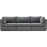 Hanah Home Třímístná pohovka MOTTONA šedá 270 cm