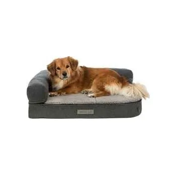 Pelíšek pro psa BENDSON Vital pohovka s 1/2 okrajem, tmavošedá/světlešedá 100 x 80 cm,rychlé dodání