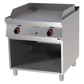 Grilovací deska 71x65 elektrická kombinovaná s podestavbou 400 V | REDFOX - FTHR 90/80 E