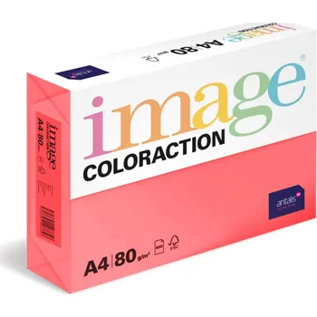 Kancelářský papír Barevný xerografický papír Image Coloraction 80 g / A3, neonově růžová, balení 500 archů
