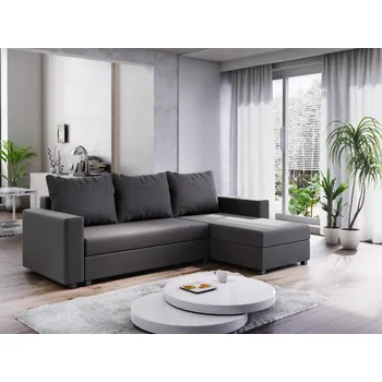 Sedací souprava Rohová sedačka SKIPPY BIS, tmavě šedá + vyzvednutí ZDARMA