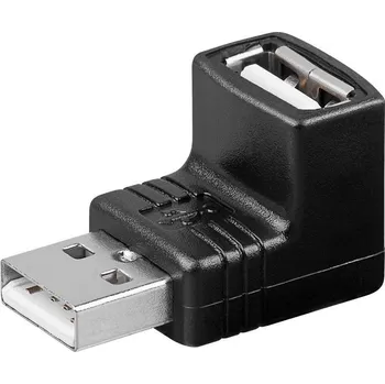 elektrický kabel OEM Redukce USB A-A, Male/Female 90° kur-17