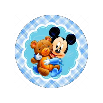 Jedlá dekorace na dort MICKEY a medvěd, VARIANTA Jedlý papír 1805