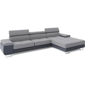 Sedací souprava Rohová sedačka LAING MINI, pravá, světle šedá/šedá + vyzvednutí ZDARMA